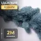 Хвойная литая гирлянда 2 м голубая ветка елки (TD-BRNCHBL2)