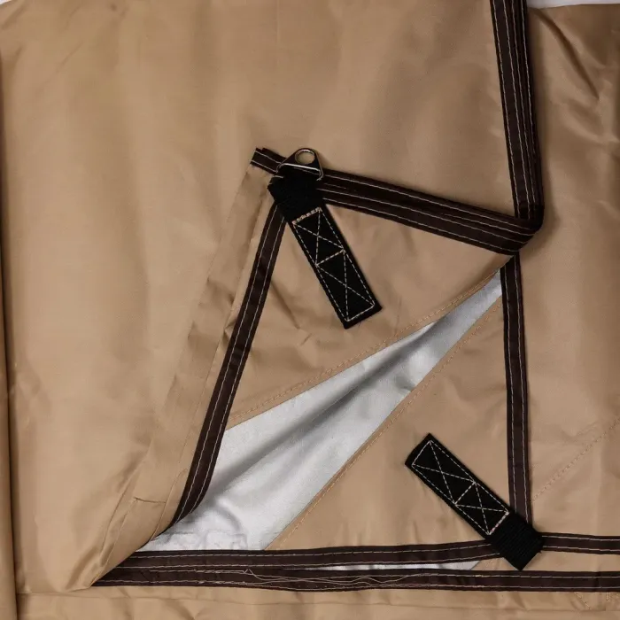 Тент навіс туристичний 3х2.95 м від сонця, дощу з люверсами Бежевий (SJ-0081) - зображення 4