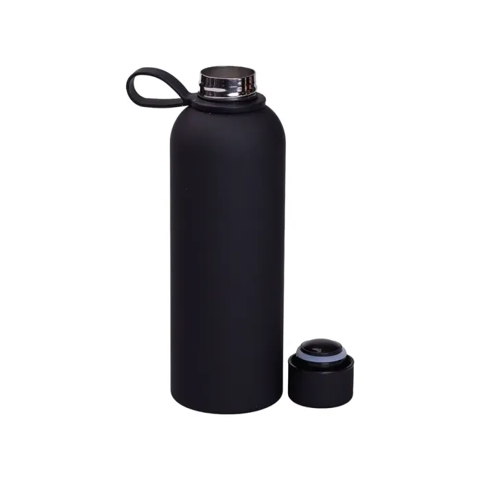 Термокружка 500 мл из нержавеющей стали термос для чая и воды термочашка черная (HP-14-53B) - изображение 2