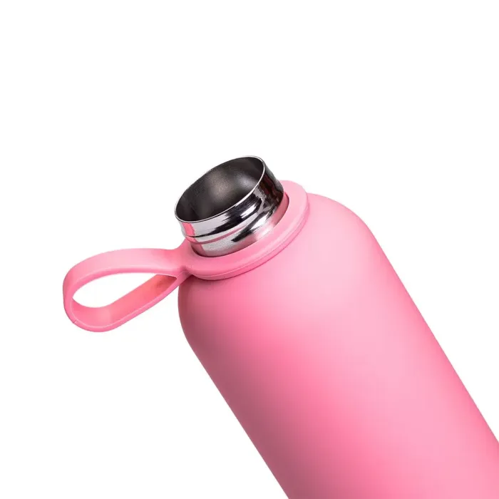 Термокружка 500 мл из нержавеющей стали термос для чая и воды термочашка розовая (HP-14-53P) - изображение 3