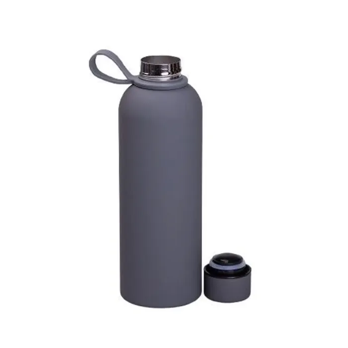 Термокружка 500 мл из нержавеющей стали термос для чая и воды термочашка серая (HP-14-53G) - изображение 3