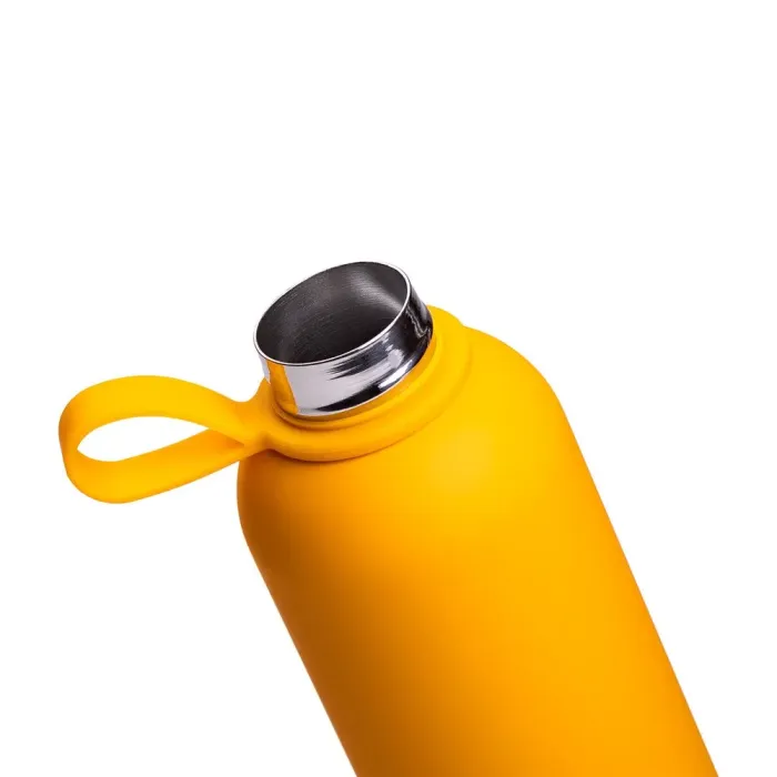 Термокружка 500 мл из нержавеющей стали термос для чая и воды термочашка желтая (HP-14-53Y) - изображение 3