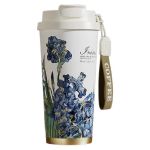 Термочашка 520 мл з отвором для трубочки і подвійним відкриванням білий HP-FM-352-1 (HP-FM-352-1)