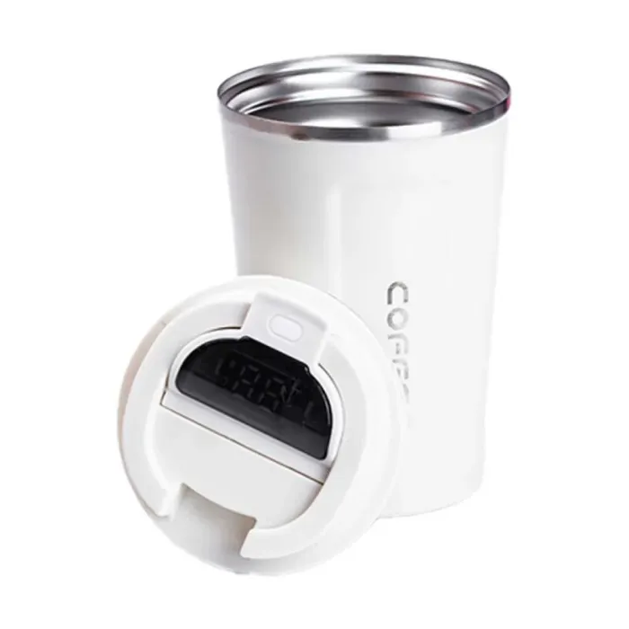 Термос из нержавеющей стали 380 мл с датчиком температуры термокружка до 12 часов. (HPGM5821BE) - изображение 10