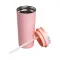 Термокружка 500 мл кружка термос с ремешком для кофе и чая термочашка из нержавеющей стали розовая (HP-14-52P)