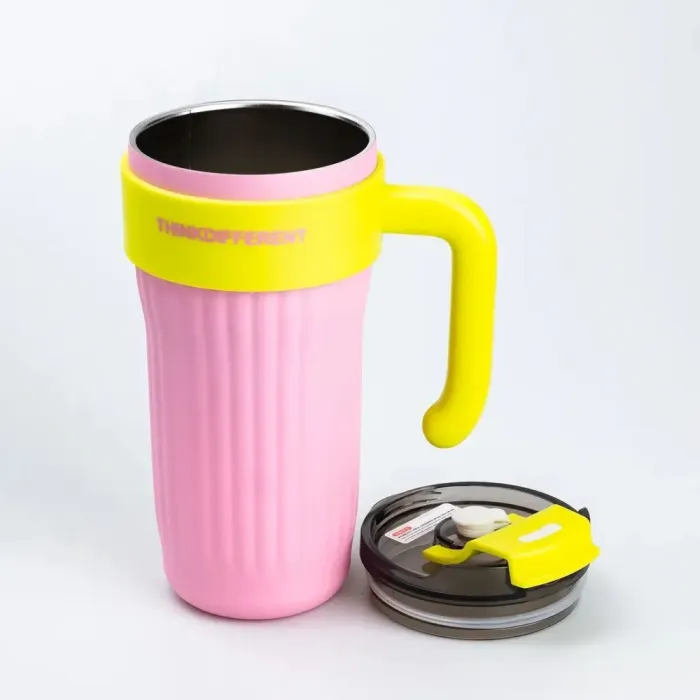 Термокружка с ручкой Think Different 860 мл термос чашка термокружки кружка термос розовая (HP28487P) - изображение 4