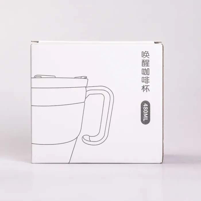 Термокружка с трубочкой для кофе и чая 480 мл кружка термос термочашка 10 см бежевая (HP-14-23BE) - изображение 5