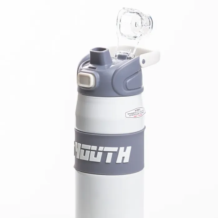 Термос спортивный TO YOUTH 680 мл с металлической колбой для чая с ручкой белый (HP-14-54W) - изображение 3