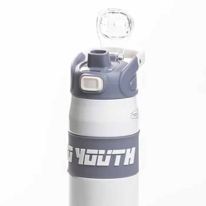 Термос спортивный TO YOUTH 680 мл с металлической колбой для чая с ручкой белый (HP-14-54W) - изображение 4