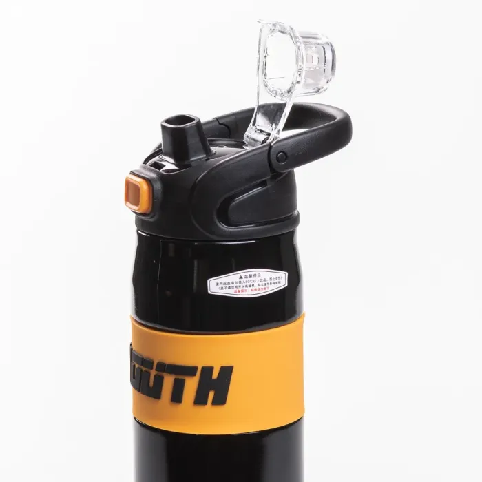 Термос спортивный TO YOUTH 680 мл с металлической колбой для чая с ручкой черный (HP-14-54B) - изображение 5