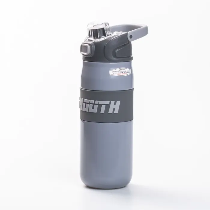 Термос спортивный TO YOUTH 680 мл с металлической колбой для чая с ручкой серый (HP-14-54G) - изображение 2