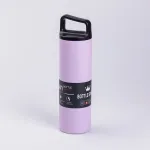 Термос металевий 500 мл з нержавіючої сталі Bottle Sport з ручкою фіолетовий (HPGM5009V)