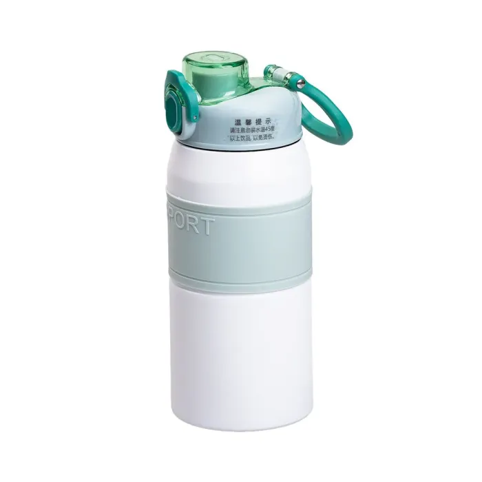 Термос металлический 600 мл из нержавеющей стали с поилкой (HP-14-5M) - изображение 2