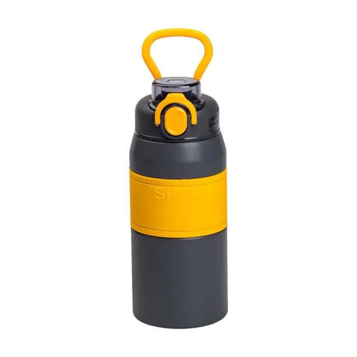 Термос металлический 600 мл из нержавеющей стали с поилкой (HP-14-5G) - изображение 1