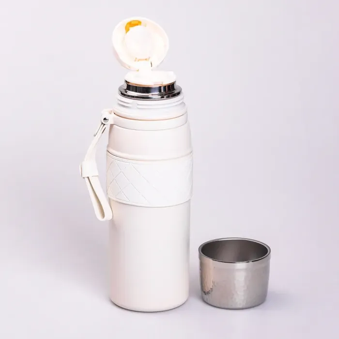 Термос металлический 700 мл из нержавеющей стали белый (HP-14-7W) - изображение 4