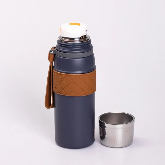 Термос металлический 700 мл из нержавеющей стали синий (HP-14-7BL) - изображение 2