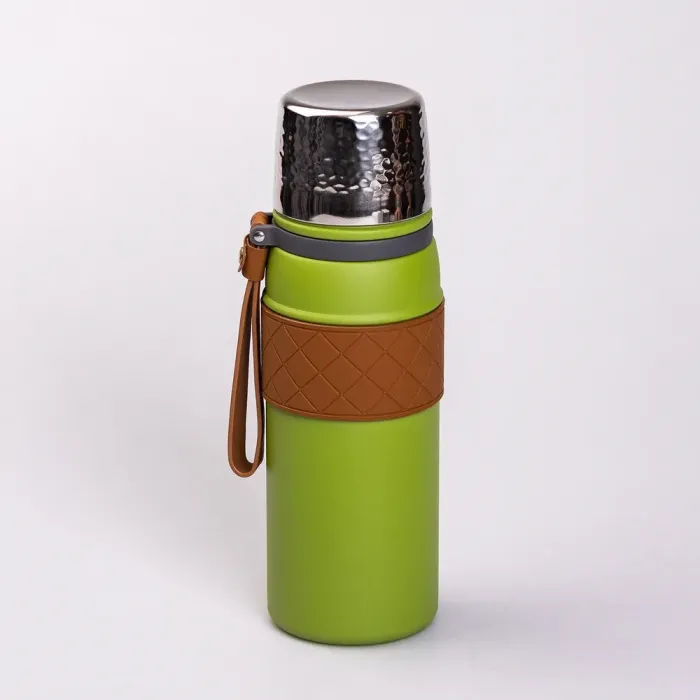 Термос металлический 700 мл из нержавеющей стали зеленый (HP-14-7GR) - изображение 1