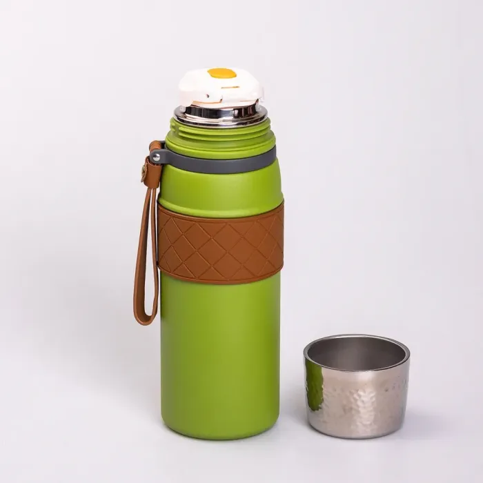 Термос металлический 700 мл из нержавеющей стали зеленый (HP-14-7GR) - изображение 4