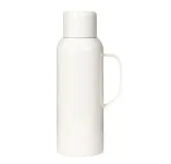 Термос Vacuum із датчиком температури з ручкою 820 мл колба з нержавіючої сталі білий (HP-14-55W)