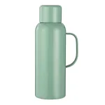 Термос Vacuum із датчиком температури з ручкою 820 мл колба з нержавіючої сталі м'ятний (HP-14-55M)