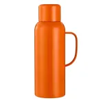 Термос Vacuum із датчиком температури з ручкою 820 мл колба з нержавіючої сталі помаранчевий (HP-14-55O)