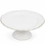 Тортівниця порцелянова на ніжці Ø20 см підставка для торта капкейків тістечок, страва для десертів святковий посуд 120-YH-HG045 (120-YH-HG045)