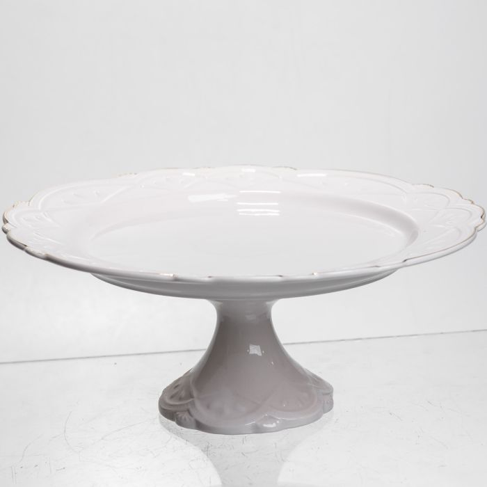 Тортівниця порцелянова Pearl 25,5 см Yiwu 120-YH-HG044 (120-YH-HG044) - изображение 1