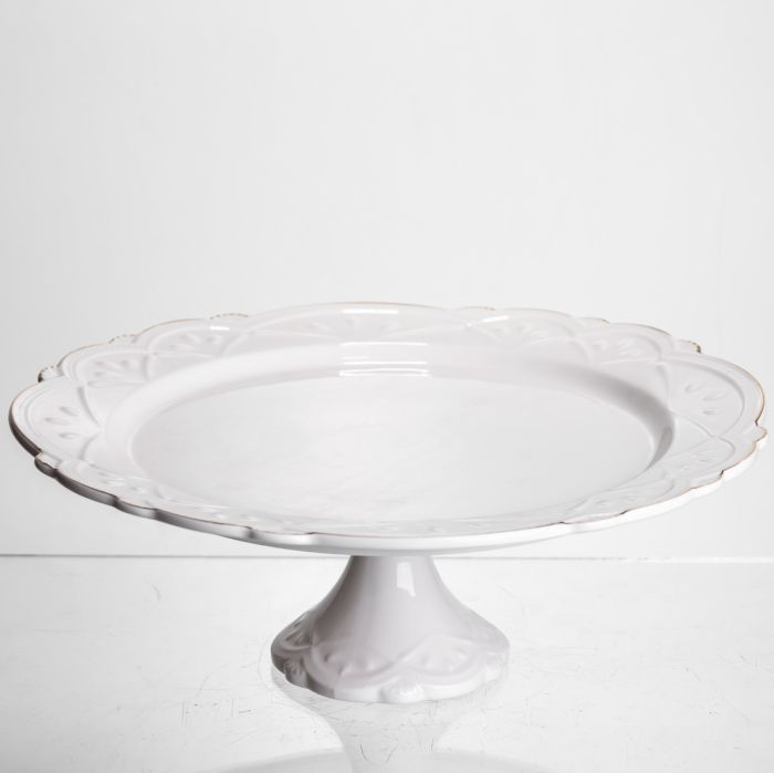 Тортівниця порцелянова Pearl 30,5 см Yiwu 120-YH-HG043 (120-YH-HG043) - изображение 1