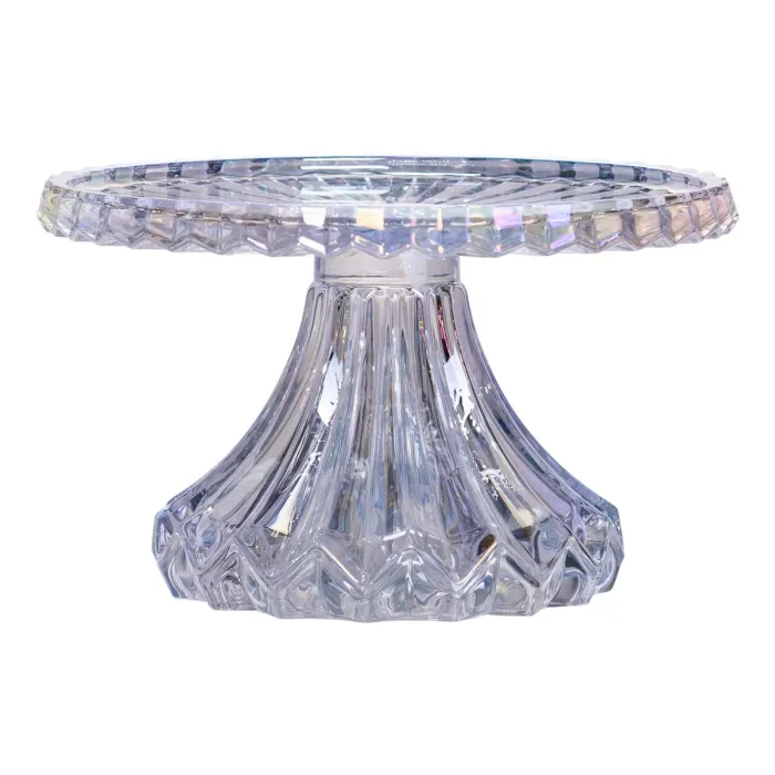 Тортівниця на ніжці Ø19 см скляна кругла підставка для торта, капкейків, тістечок HP-19-148S (HP-19-148S) - зображення 2