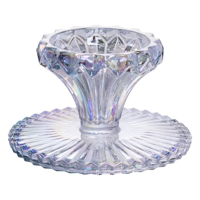 Тортівниця на ніжці Ø19 см скляна кругла підставка для торта, капкейків, тістечок HP-19-148S (HP-19-148S) - зображення 3