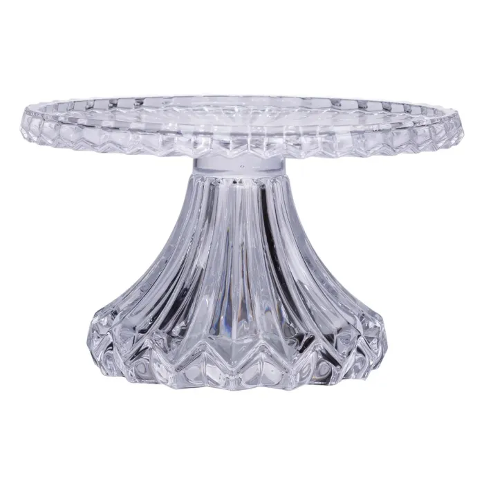 Тортівниця на ніжці Ø26 см скляна підставка для торта, капкейків, тістечок HP-19-138S (HP-19-138S) - зображення 1