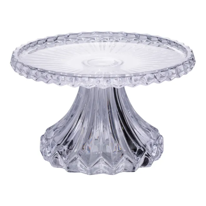 Тортівниця на ніжці Ø26 см скляна підставка для торта, капкейків, тістечок HP-19-138S (HP-19-138S) - зображення 2
