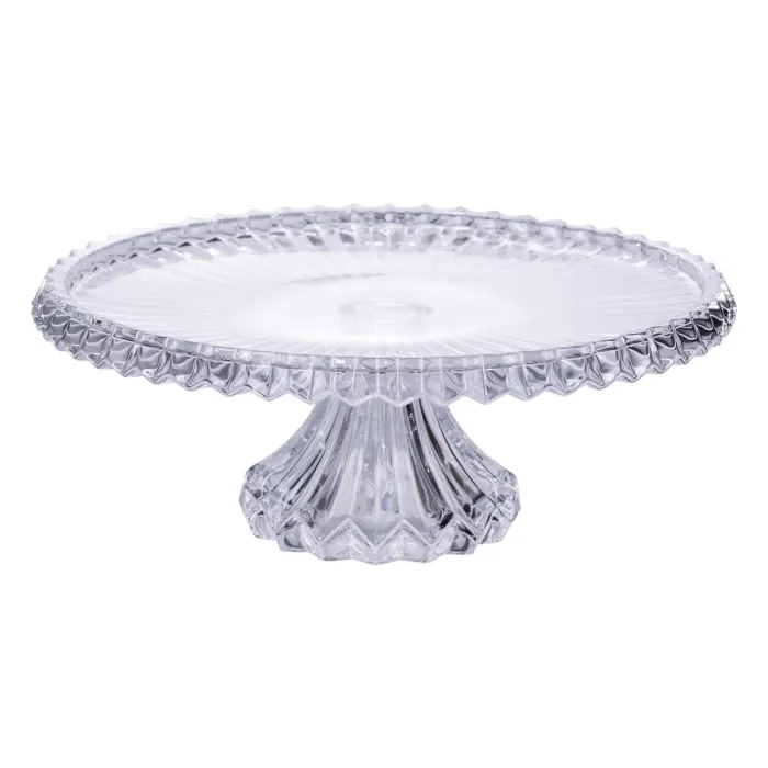 Тортівниця на ніжці Ø32 см скляна підставка для торта, капкейків, тістечок HP-19-138L (HP-19-138L) - зображення 1