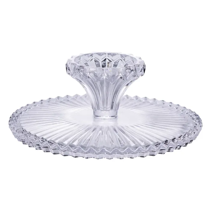 Тортівниця на ніжці Ø32 см скляна підставка для торта, капкейків, тістечок HP-19-138L (HP-19-138L) - зображення 3