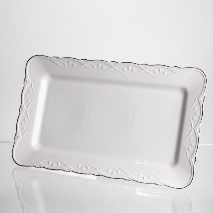 Тортівниця на ніжці White Square 30.5*30.5 см порцелянова квадратна Yiwu 120-YH-HG061 (120-YH-HG061) - изображение 6