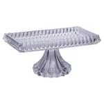 Тортівниця прямокутна на ніжці 28.5×15×13 (см) скляна підставка для торта, капкейків, тістечок HP-19-146L (HP-19-146L)