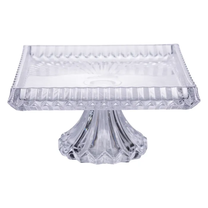 Тортівниця прямокутна на ніжці 30×25×13 (см) скляна HP-19-147 (HP-19-147) - изображение 3