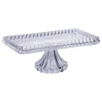 Тортівниця прямокутна на ніжці 33×17×13.5 (см) скляна HP-19-146C (HP-19-146C)