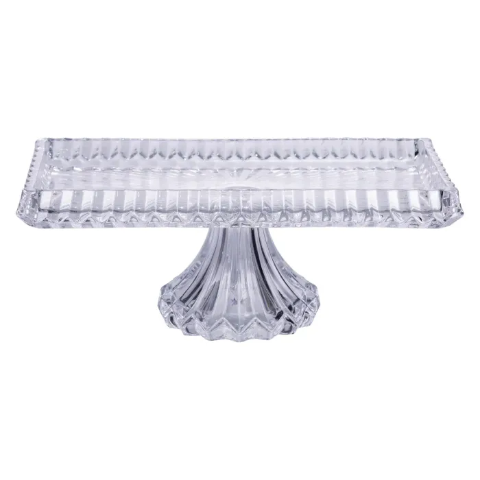 Тортівниця прямокутна на ніжці 33×17×13.5 (см) скляна HP-19-146C (HP-19-146C) - зображення 2