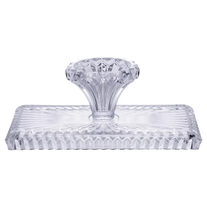 Тортівниця прямокутна на ніжці 33×17×13.5 (см) скляна HP-19-146C (HP-19-146C) - зображення 3