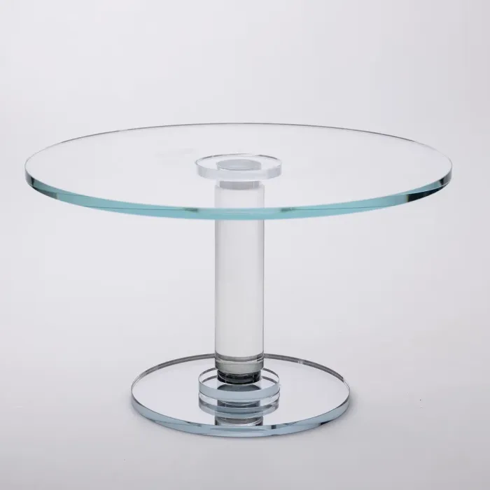 Тортівниця скляна на ніжці 30×19 см см підставка для торта, капкейків прозора (HP-4-82S) - зображення 1