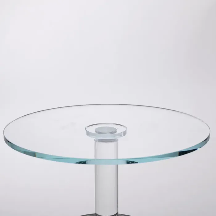 Тортівниця скляна на ніжці 30×19 см см підставка для торта, капкейків прозора (HP-4-82S) - зображення 2