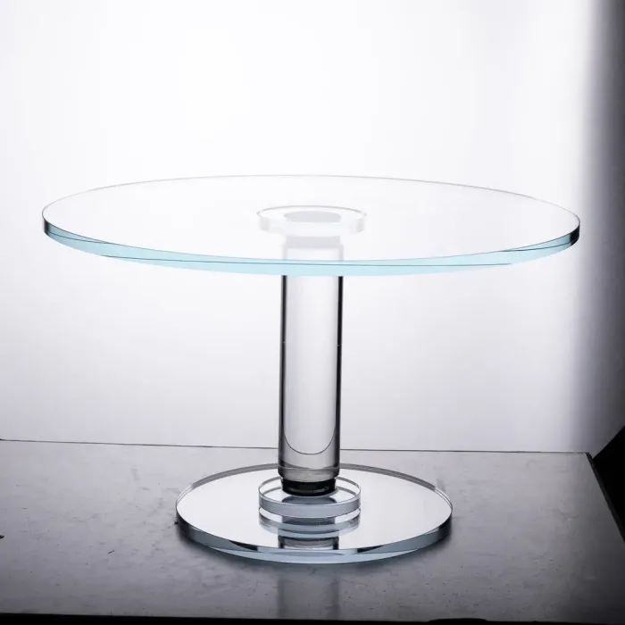 Тортівниця скляна на ніжці 30×19 см см підставка для торта, капкейків прозора (HP-4-82S) - зображення 3