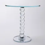 Тортівниця скляна на ніжці 30×32 см см підставка для торта, капкейків прозора (HP-4-81L)