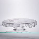 Тортівниця трансформер скляна на ножці, менажниця трансформер прозора скляна 64486-53 (64486-53)