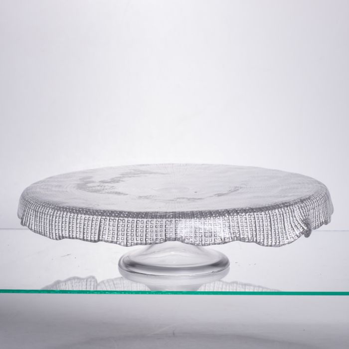 Тортівниця трансформер скляна на ножці, менажниця трансформер прозора скляна 64486-53 (64486-53) - зображення 1