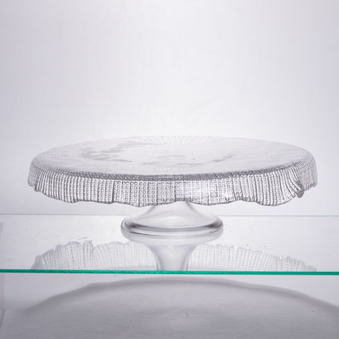 Тортівниця трансформер скляна на ножці, менажниця трансформер прозора скляна 64486-53 (64486-53) - зображення 2