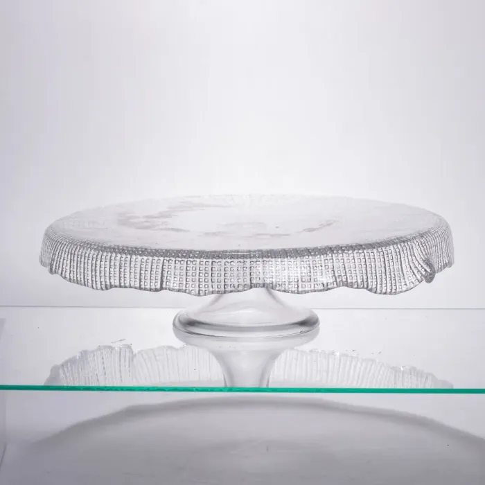 Тортівниця трансформер скляна на ножці, менажниця трансформер прозора скляна 64486-53 (64486-53) - зображення 2