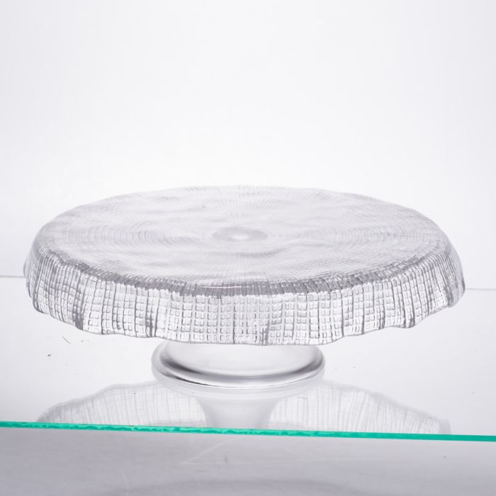 Тортівниця скляна на ніжці прозора Yiwu 64486-54 (64486-54) - изображение 1