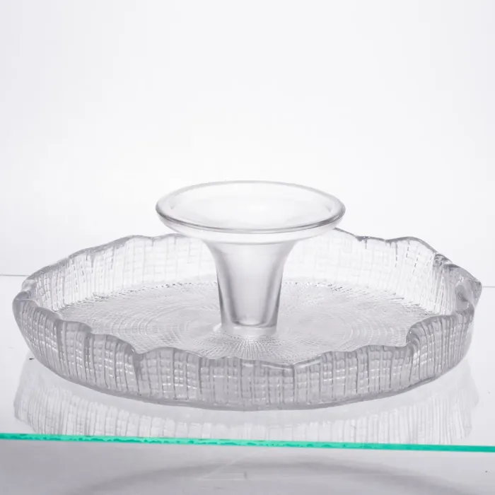 Тортівниця скляна на ніжці прозора Yiwu 64486-54 (64486-54) - зображення 3